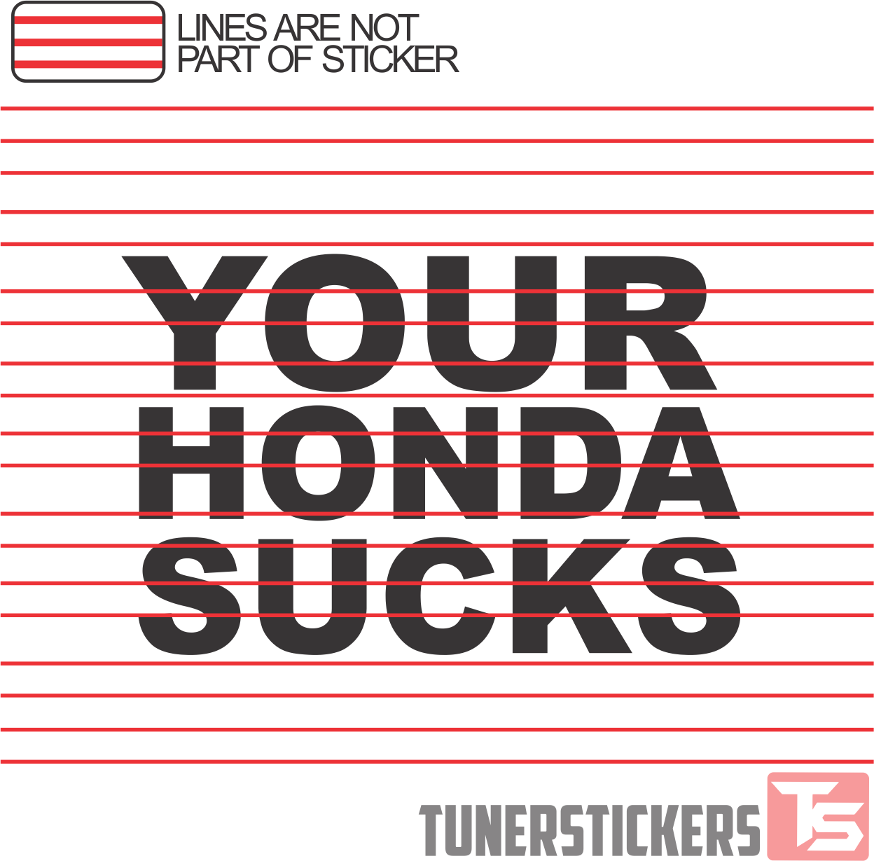 Honda sucks stickers #5