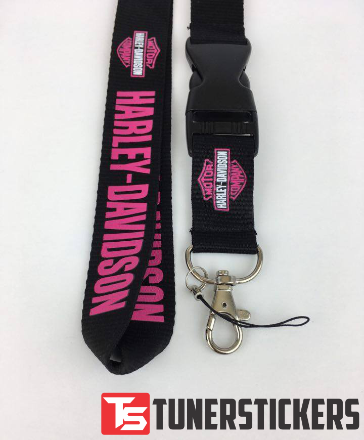 Harley Davidson Pink Lanyard - Tuner Stickers