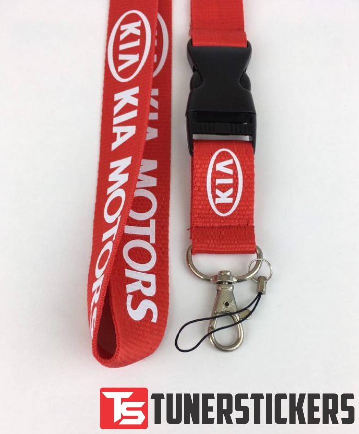 KIA Motors Red Strap Lanyard - Tuner Stickers