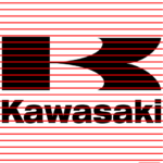 Kawasaki Word Logo - Tuner Stickers